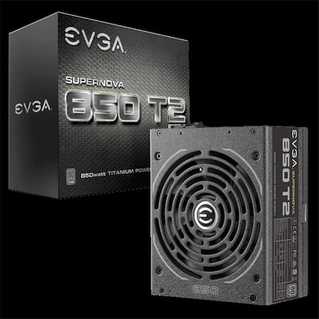 Evga Corporation eVGA 220-T2-0850-X1 Supernova 850 T2 Titanium 850W Fully Modular Power Supply 220-T2-0850-X1